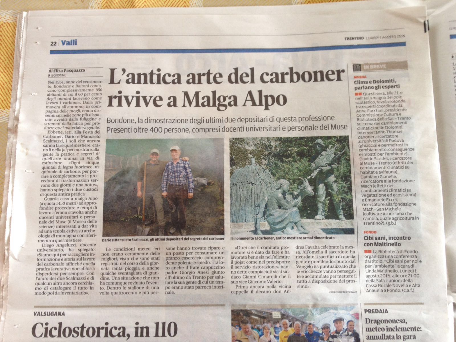L'antica arte del Carboner rivive a Malga Alpo